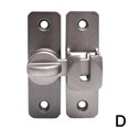 thumbnail image 1 of Security Zinc Alloy 90 180 Hardware Lock Sliding Degree Bathroom Easy G9k8 Install, 1 of 9