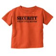 thumbnail image 1 of Security for My Little Brother Toddler Boy Girl T Shirt Infant Toddler Brisco Brands 12M, 1 of 6