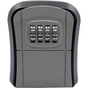 Security key box, key code box, key security box, 4-position lockable box, wall mounted password lock, gray