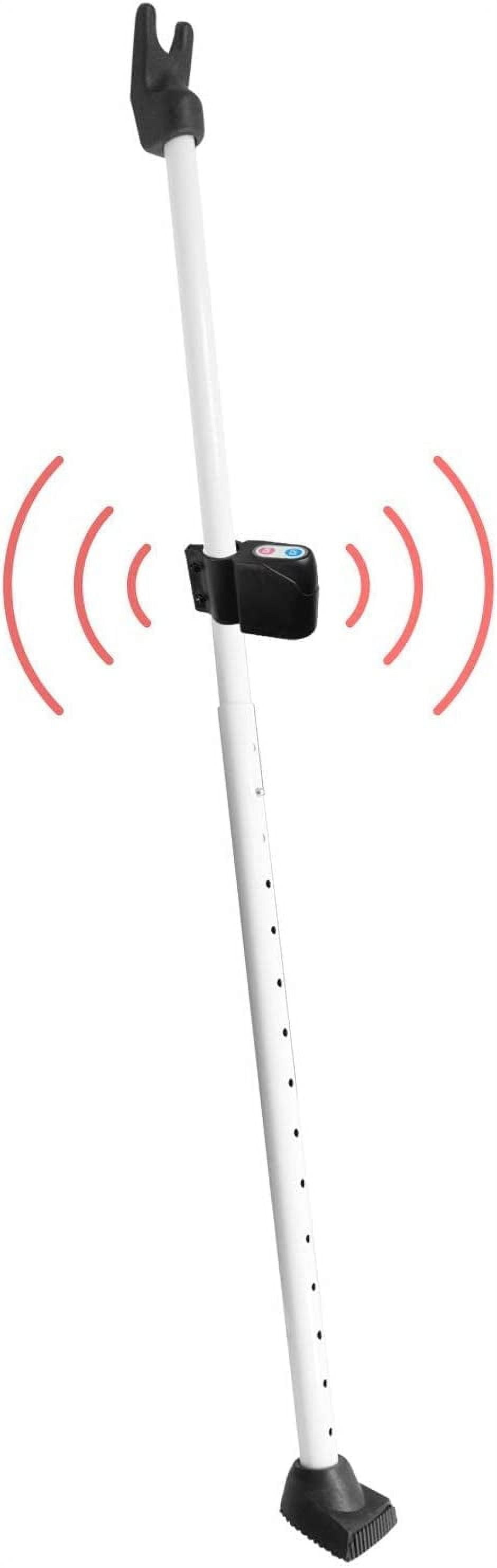 SecurityMan Adjustable Door Knob Alarm Jammer & White Sliding Patio