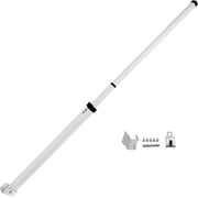 SecurityMan Sliding Door Security Bar, Adjustable Child Safety Lock, 18.75 51.1in, White