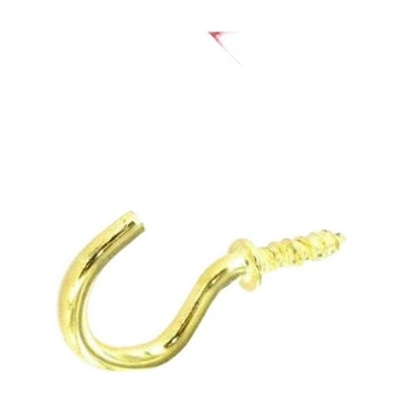 Securpak Brass Plated Cup Hooks (Pack of 20)