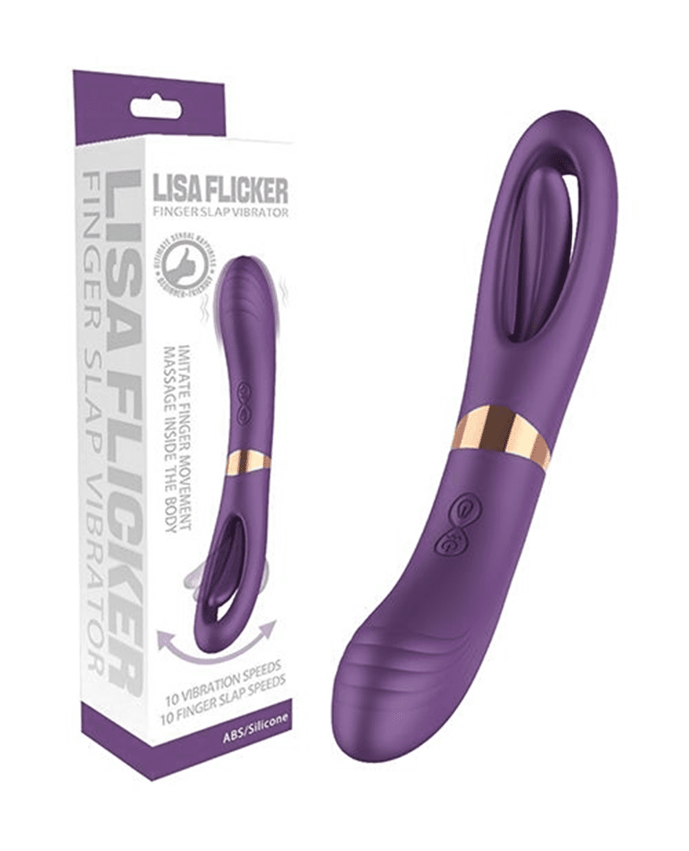 Secwell Lisa Flicking G-Spot Vibrator, Purple