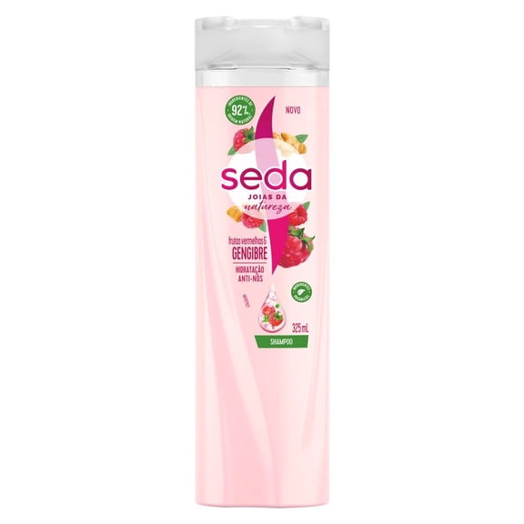 Seda - Linha Frutas Vermelhas e Gengibre - Kit Shampoo e Condicionador (2 x 325 Ml) - (Red Fruits and Ginger Collection - Shampoo and Conditioner Set (2 x 10.99 Fl Oz))