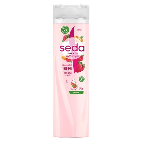 Seda - Linha Frutas Vermelhas e Gengibre - Kit Shampoo e Condicionador (2 x 325 Ml) - (Red Fruits and Ginger Collection - Shampoo and Conditioner Set (2 x 10.99 Fl Oz))