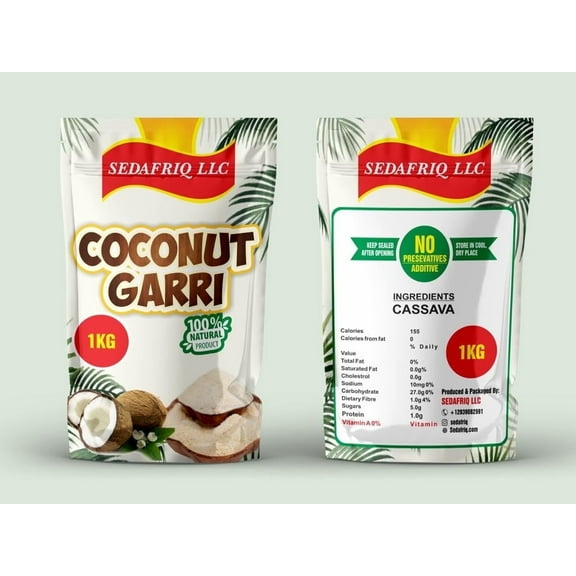 Sedafriq Coconut Flakes, Dried, Gluten-Free, 1kg