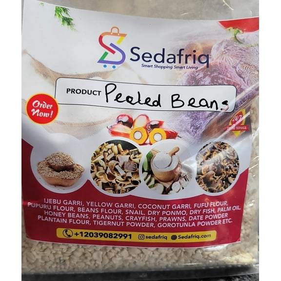 Sedafriq Peeled Beans, 1 Plastic Pack