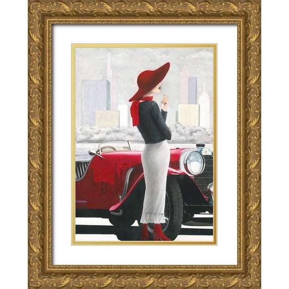 Sedalia, David 14x18 Gold Ornate Wood Framed with Double Matting Museum Art Print Titled - Charlene II