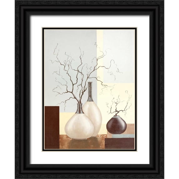 Sedalia, David 15x18 Black Ornate Wood Framed with Double Matting Museum Art Print Titled - Medley In Brown II