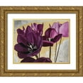 thumbnail image 1 of Sedalia, David 32x26 Gold Ornate Wood Framed with Double Matting Museum Art Print Titled - Flowers III, 1 of 4