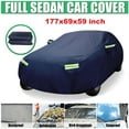 thumbnail image 1 of Sedan Car Cover Outdoor Waterproof Dust-proof Windproof UV Resistant All Weather Protection, Size M, 177x69x59inch, 1 of 7