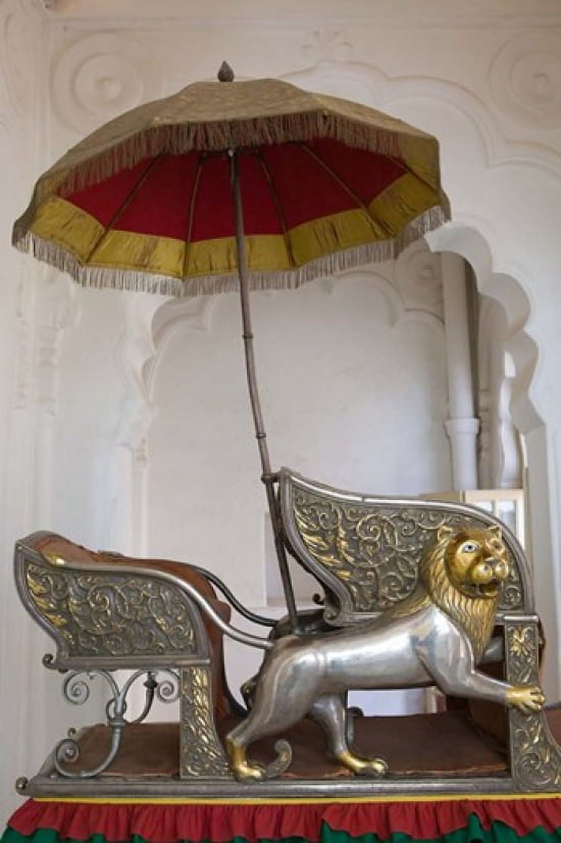 Sedan Chair of the Maharajah Rajasthan India Canvas Art - Walter Bibikow DanitaDelimont (18 x 26)