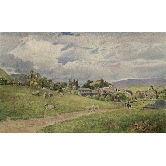 Sedburgh from March Hill Canvas Art - Unknown (24 x 36)