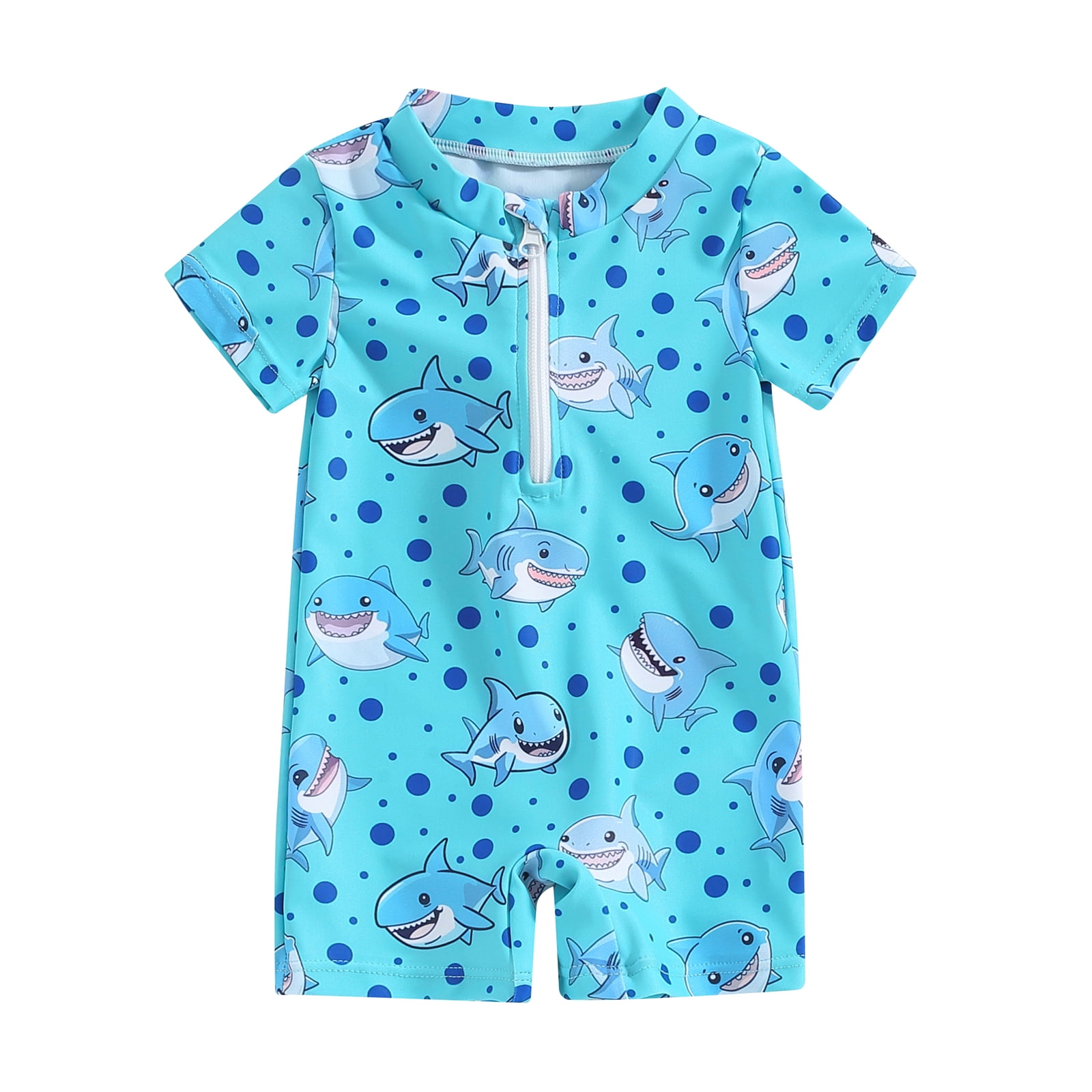 Sedceaty Toddler Boys Rash Guard OnePiece Swimsuit Rompers,0 12