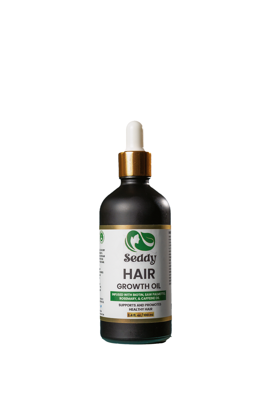 Seddy Hair Growth Oil Infused with Biotin, Caffeine oil, Rosemary oil, Vitamin E, & Saw