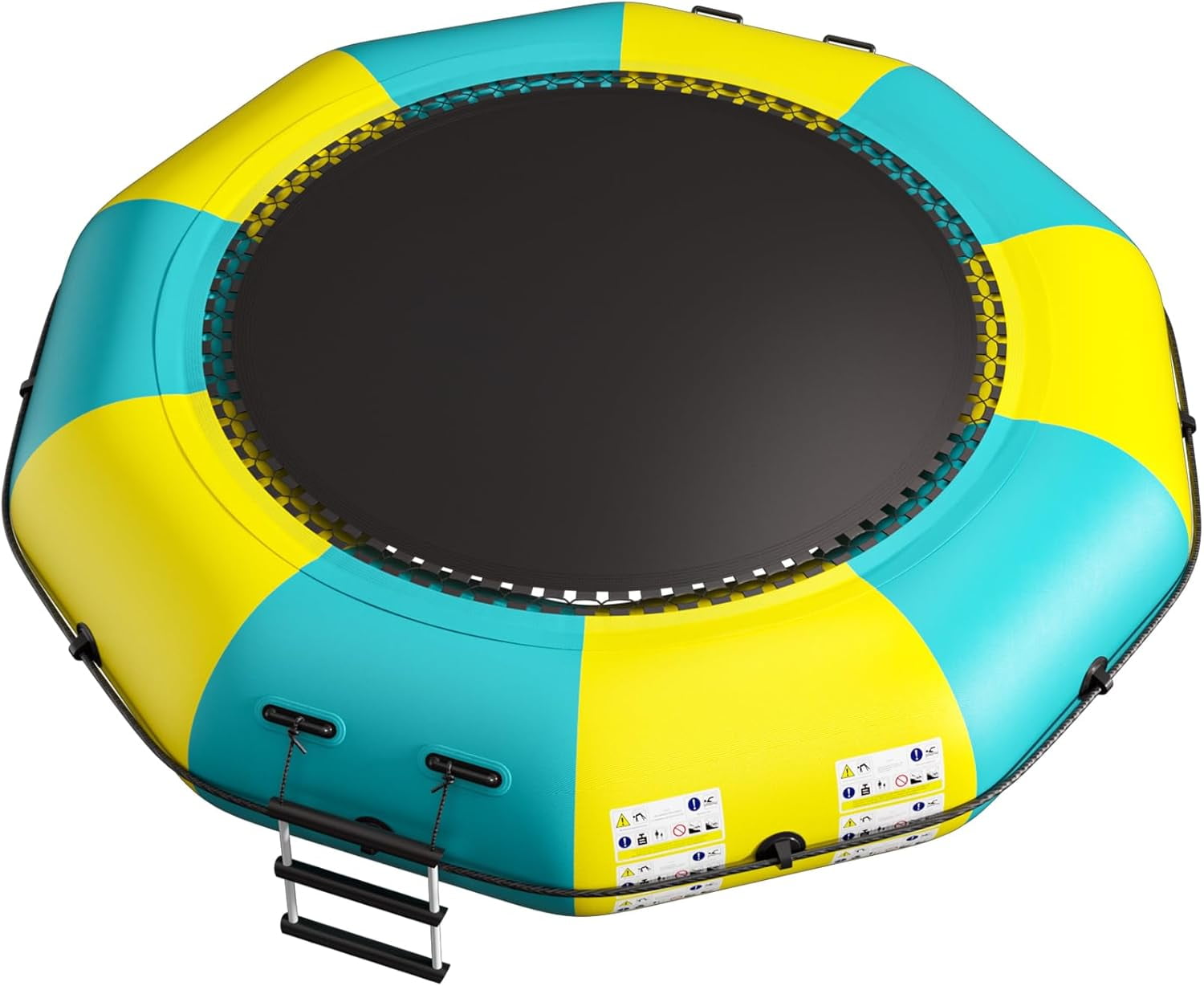 Sedeke Inflatable Water Trampoline for Lake, 12FT Recreational Floating ...