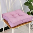 thumbnail image 1 of Sedentary Three Dimensional Seat Cushion 16x16x3.5in Thickened Imitation Linen Removable Washable Tatami Window Candy Color Office Dining Wheelchair Car Multipurpose, 1 of 5