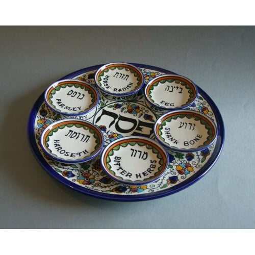Seder Plate, Plate for the Passover Meal, Passover Plate
