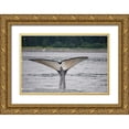 thumbnail image 1 of Sederquist, Betty 14x11 Gold Ornate Wood Framed with Double Matting Museum Art Print Titled - This whale shows off its unusually light colored fluke near Point Adolphus-Alaska, 1 of 4