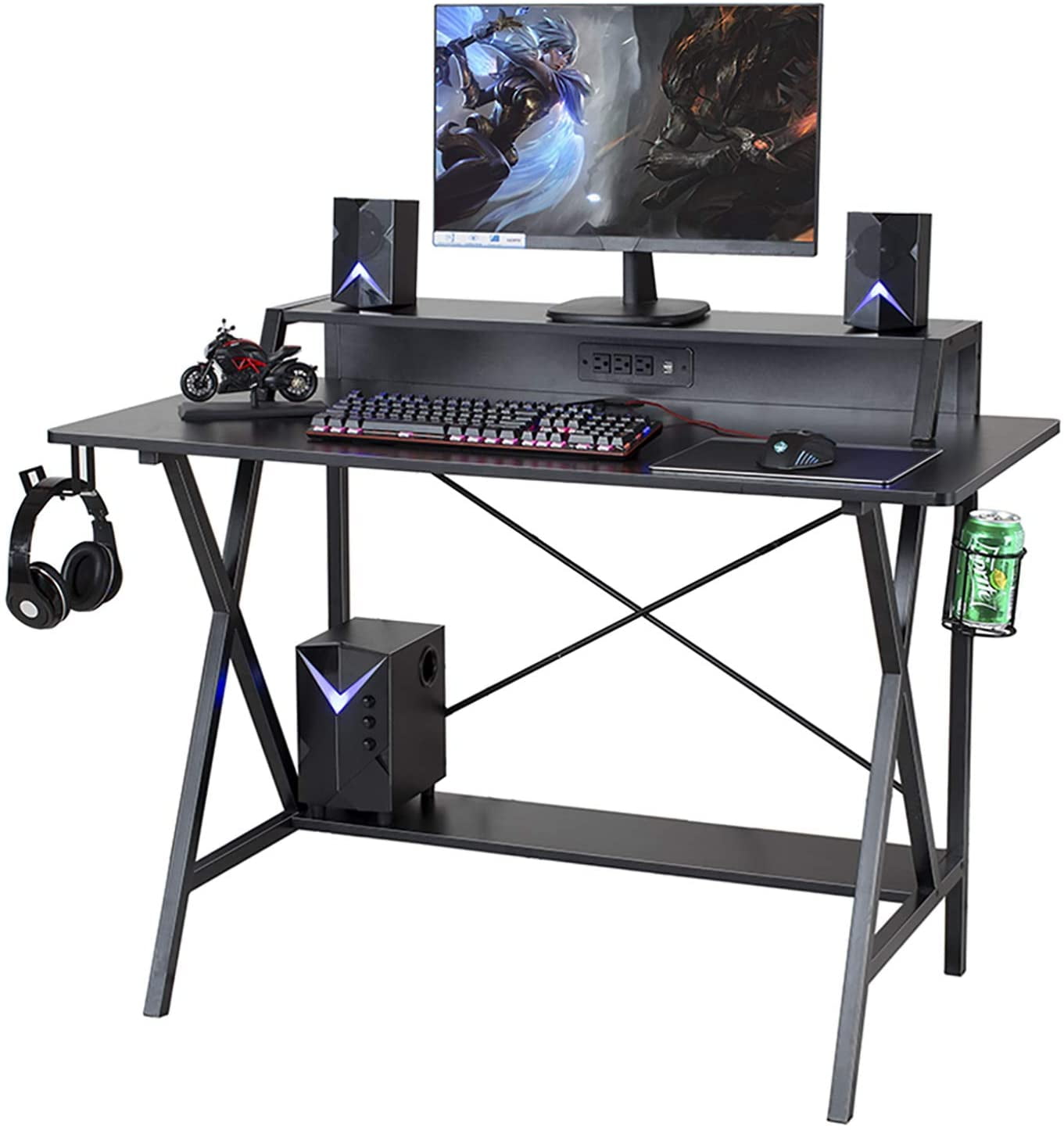 Sedeta 47 Inch Gaming Table Computer Desk Laptop PC Study Writing