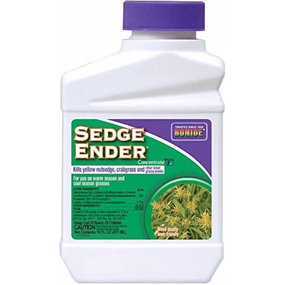 Bonide Sedge Ender Concentrate Weed Killer - For Yellow Nutsedge, Grasses - 1.25 oz Construction & DIY Use, Standard Hardware Spec