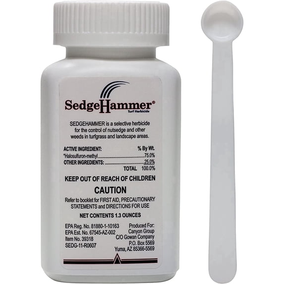 Sedgehammer+ Turf Herbicide with Measuring Spoon, 1.3 oz