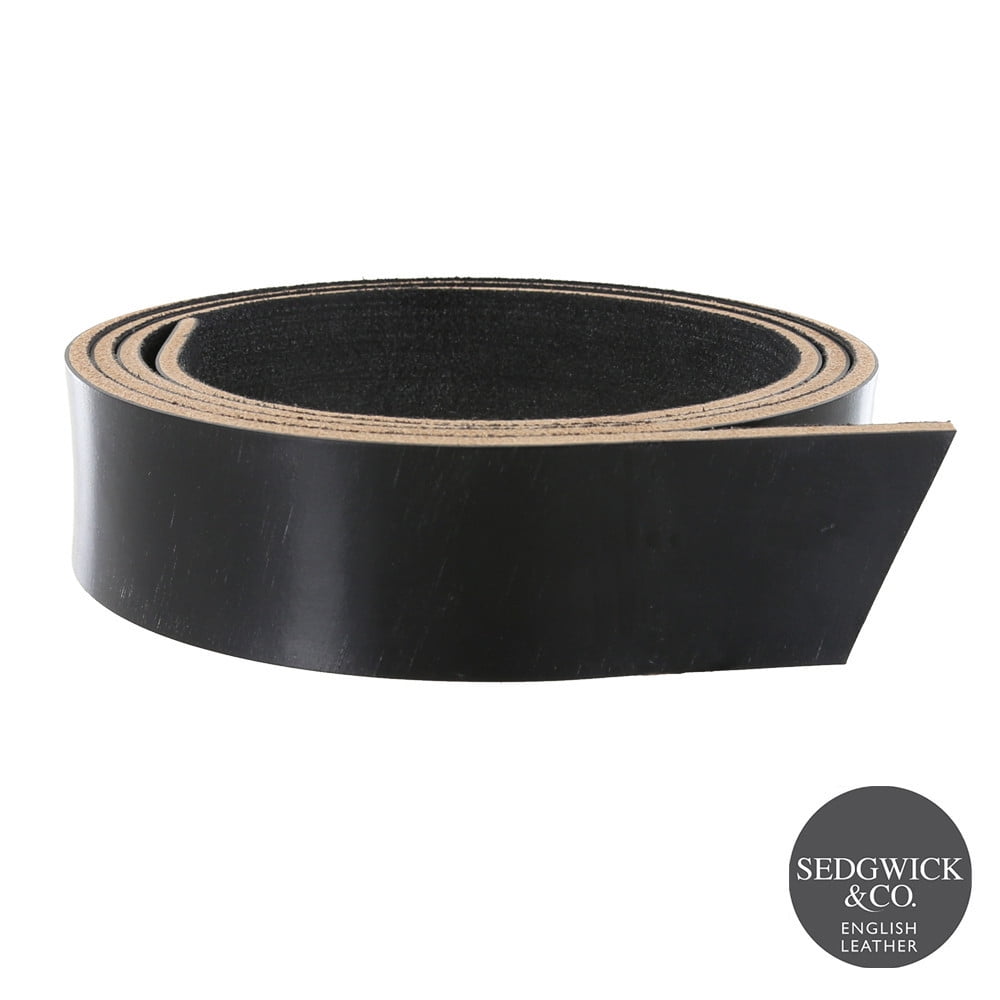 Sedgwick English Bridle Leather, Strap, Black, 53" to 60" Long, 910oz