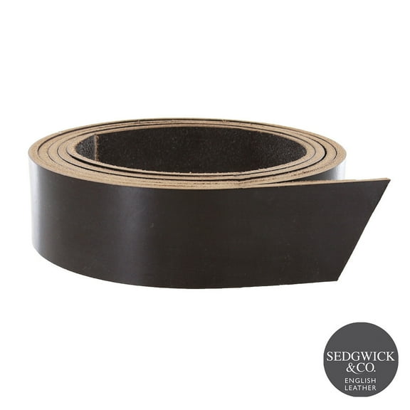 Sedgwick English Bridle Leather, Strap, Choco, 53" to 60" Long, 9-10oz