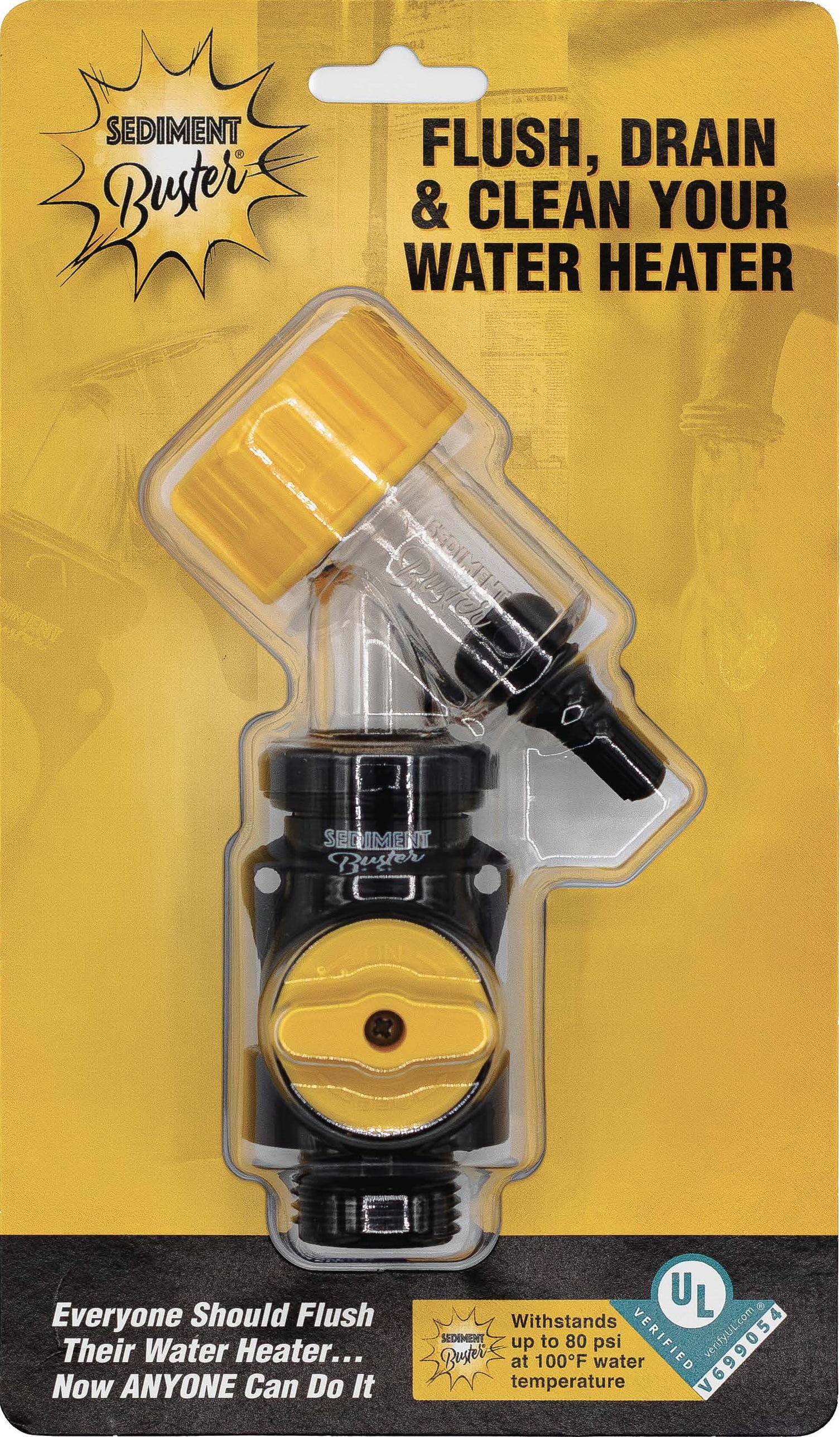 Sediment Buster - UL Verified V699054 Water Heater Flushing Tool