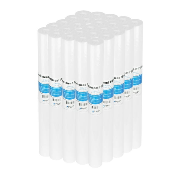 Sediment Melt Blown Water Filter 2.5x20" Standard 5 Micron 25 Pack