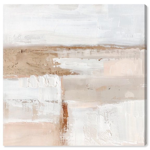 Sediment Planes III Canvas Boho Abstract Art by Art Remedy, Gallery Wrapped, 16 x 16
