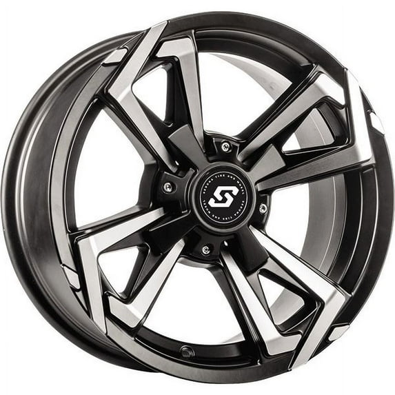 Sedona A8157037-T-52S Riot Wheel 15X7 4/137 5+2 (+10Mm) Blk/Machined