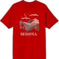 thumbnail image 1 of Sedona Arizona Men's Red Crew Neck Short Sleeve Tee-XS, 1 of 2