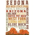 thumbnail image 1 of Sedona, Arizona, Typography (Version 2) (24x36 Giclee Gallery Art Print, Vivid Textured Wall Decor), 1 of 3