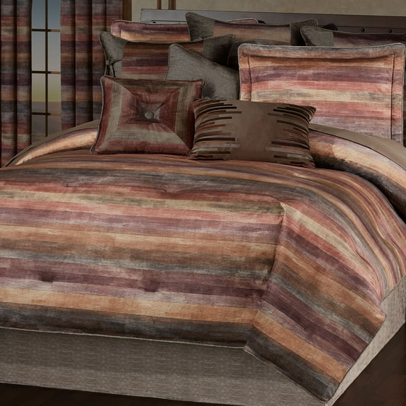 Sedona Comforter Set Multi Warm Cal King Comforter Set