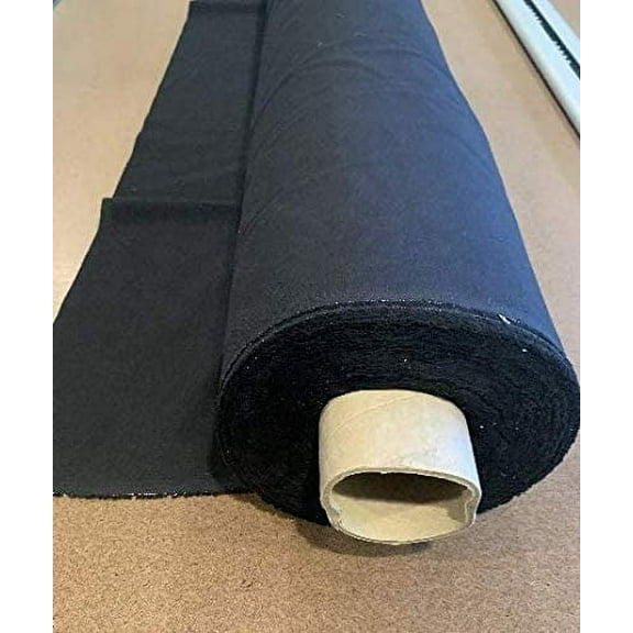 Sedona Designz 100% Cotton Black Muslin Fabric – 60 Inch Wide Draping Textile by The Yard (20 Yards)