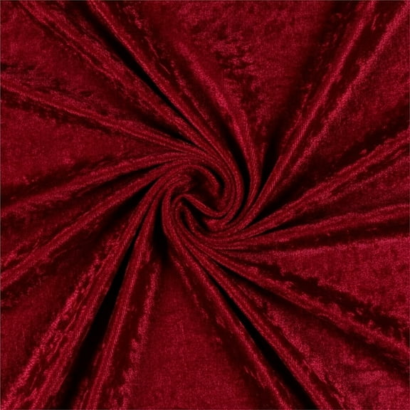 Sedona Designz 100 Percent Panne Velvet Velour Fabric by the Yard Soft Stretch Medium Weight for Apparel and Home Decor - Burgundy