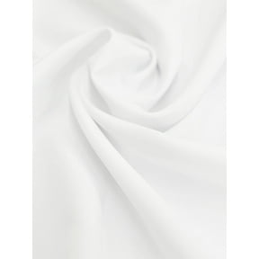 Sedona Designz 120" Wide Poly Poplin Polyester Fabric by The Yard – 100% Polyester Wide Width Fabric for Apparel, Tablecloths, Curtains, Drapes, Linings, Crafts & Sewing Projects – White