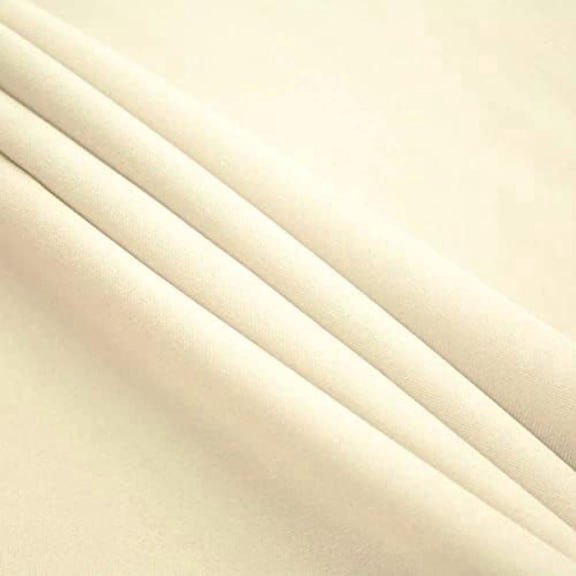 Sedona Designz 120" Wide Poly Poplin Polyester Fabric by The Yard – 100% Polyester Wide Width Fabric for Apparel, Tablecloths, Curtains, Drapes, Linings, Crafts & Sewing Projects – Ivory