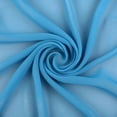 thumbnail image 1 of Sedona Designz 120 Inches Wide Sheer Voile Chiffon Fabric for Events - Turquoise, 1 of 11
