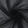 thumbnail image 1 of Sedona Designz 120 Inches Wide Sheer Voile Chiffon Fabric for Events - Black, 1 of 11