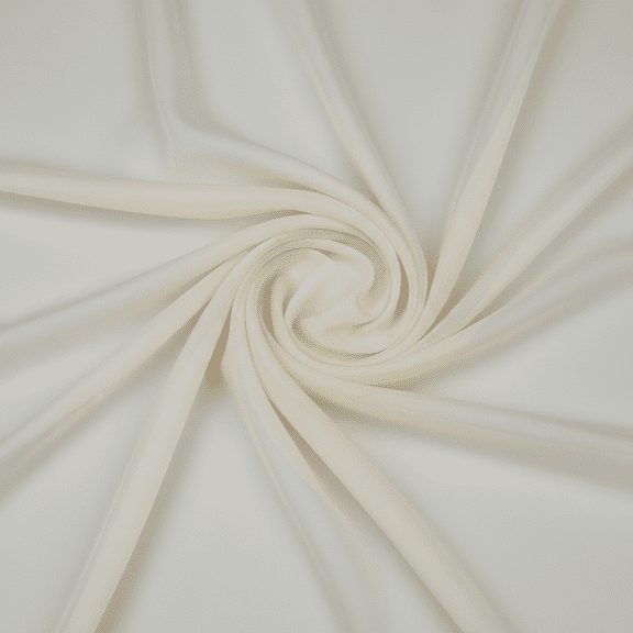 Sedona Designz 120 Inches Wide Sheer Voile Chiffon Fabric for Events - Champagne