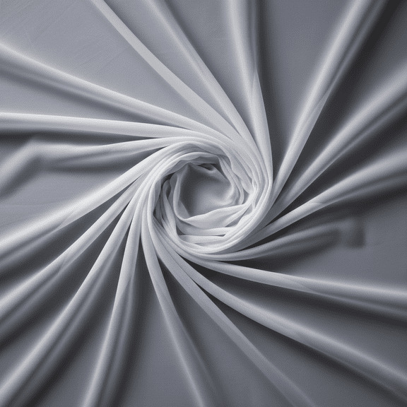 Sedona Designz 120 Inches Wide Sheer Voile Chiffon Fabric for Events - White