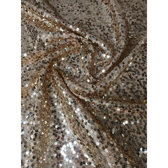 Sedona Designz 55” Wide Rain Drop Sequin Taffeta Fabric – Sparkling Sequin Fabric for Backdrops, Tablecloths, Runners, Curtains, Wedding & Party Decor – 1/5” Sequins