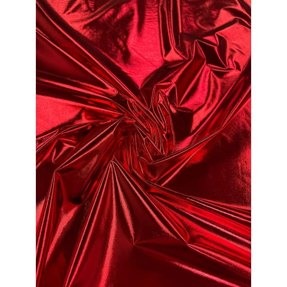 Sedona Designz 58/60" Wide Foil Knit Fabric – 94% Polyester 6% Spandex DTY, All-Over Foil Finish – Soft Stretch Knit for Apparel, Costumes, Dancewear & Crafts