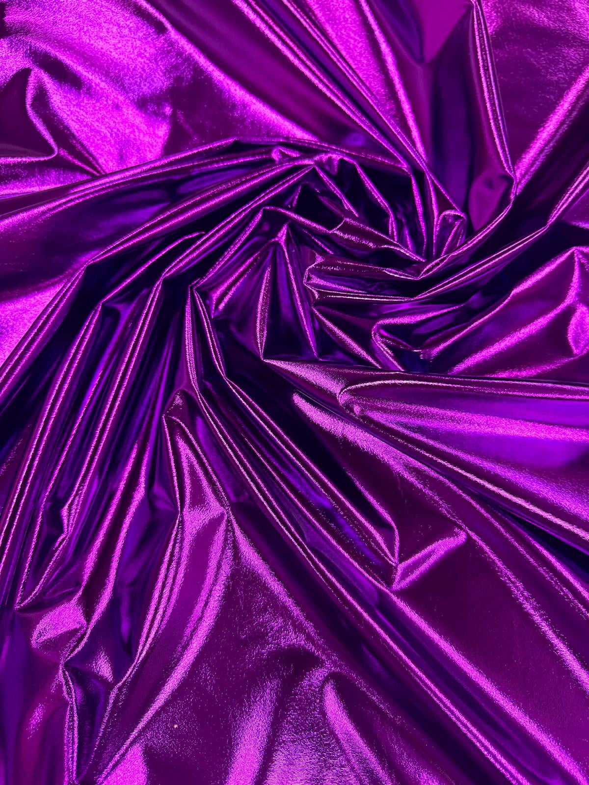 Sedona Designz 58/60" Wide Foil Knit Fabric – 94% Polyester 6% Spandex DTY, All-Over Foil Finish – Soft Stretch Knit for Apparel, Costumes, Dancewear & Crafts