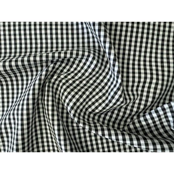 Sedona Designz 60" Wide, 1/8” Gingham Checkered Poplin Shirting Fabric by the Yard – 90% Poplin, 10% Cotton
