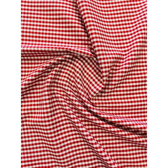 Sedona Designz 60" Wide, 1/8” Gingham Checkered Poplin Shirting Fabric by the Yard – 90% Poplin, 10% Cotton