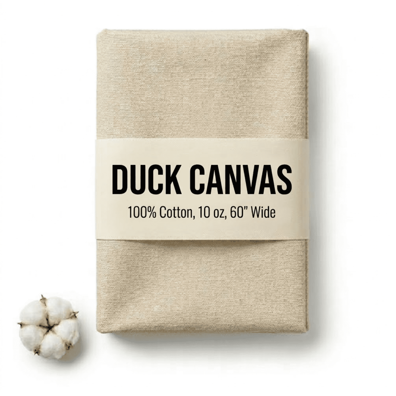 Sedona Designz 60" Wide Cotton Duck Canvas Fabric - Heavy Weight 10oz Durable 100% Cotton (Natural, 2 Yards)