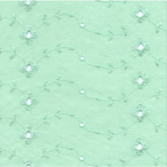 Sedona Designz 60" Wide Poly Cotton Broadcloth All Over Embroidery Eyelet Fabric by The Yard – Soft & Versatile for Apparel, Home Décor & Crafting